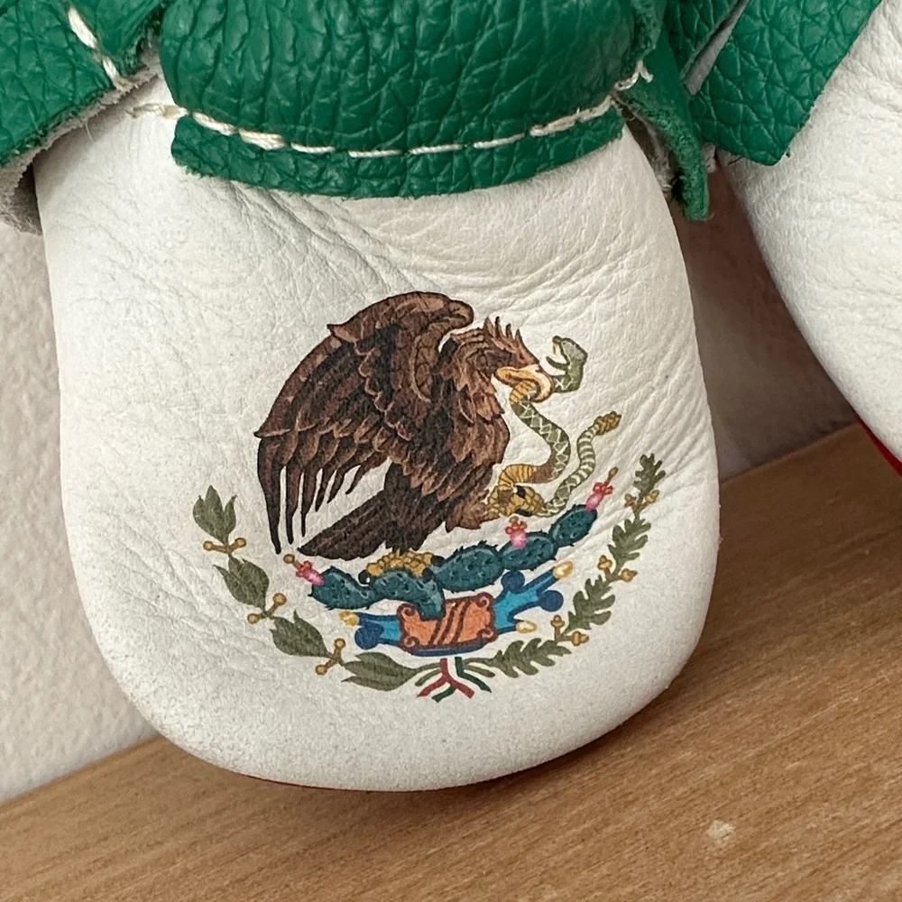 Freshly Picked Mexican Flag moccasins